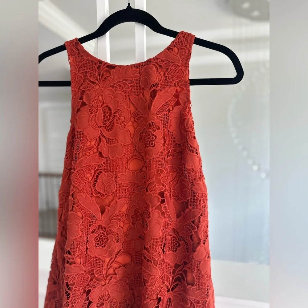 Mestiza New York Burnt Orange Lace Dress